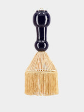 Honoré Kein Blue Georgette Raffia and Fringes Pendant Light