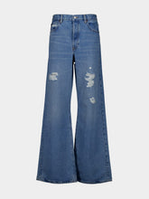 Frame Sun Drop Blue Loose Wide-Leg Jeans