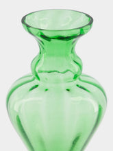 All Origine Green Sculpted Glass Decorative Vase