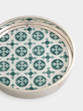 Leitão & Irmão Green Bottle Coaster with Uptown Tile