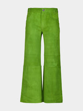Stouls Avocado Green Lilou Stretch Leather Pants