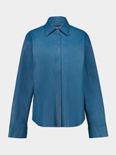 Stouls Blue Jeans Simone Lambskin Leather Shirt