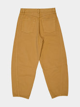 Frame Camel High-Rise Bubble Barrel Jeans
