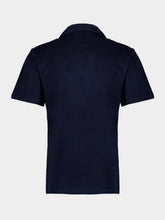 Frescobol Carioca Navy Blue Terry Cotton Polo