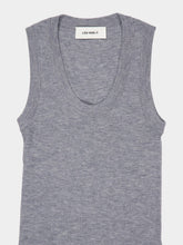 Lisa Yang Light Grey Ina Cashmere Tank Top