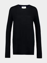 Lisa Yang Black Maurie Cotton Cashmere Sweater