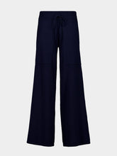 Lisa Yang Navy Omi Straight-Leg Cashmere Trousers