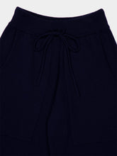 Lisa Yang Navy Omi Straight-Leg Cashmere Trousers