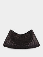 Dragon Diffusion Comporta Black Woven Leather Clutch