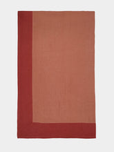Borgo Delle Tovaglie Bauhaus Linen Tablecloth in Terracotta and Rust