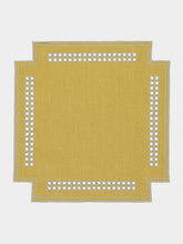 Borgo Delle Tovaglie Erica Linen Placemat in Curry and Mastice