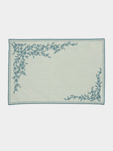 Borgo Delle Tovaglie Venaria Linen Placemat in Ice and Dolphin