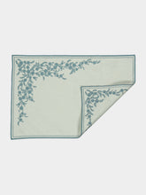 Borgo Delle Tovaglie Venaria Linen Placemat in Ice and Dolphin