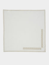 Borgo Delle Tovaglie Erica Linen Napkin in Ivory and Mastice