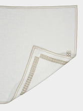 Borgo Delle Tovaglie Erica Linen Napkin in Ivory and Mastice