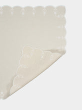 Borgo Delle Tovaglie Carlotta Linen Napkin in Sea Salt and Ivory