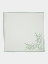 Borgo Delle Tovaglie Venaria Linen Napkin in Ivory and Sage