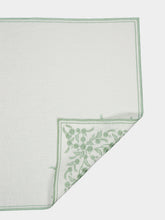 Borgo Delle Tovaglie Venaria Linen Napkin in Ivory and Sage