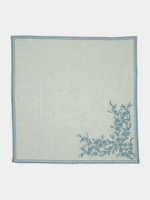 Borgo Delle Tovaglie Venaria Linen Napkin in Ice and Dolphin