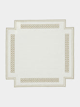Borgo Delle Tovaglie Erica Linen Placemat in Ivory and Mastice