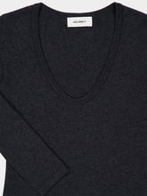 Lisa Yang Dark Grey Amalea Cotton Cashmere Sweater