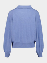 Lisa Yang Cloud Blue Katriel Cashmere Polo Sweater