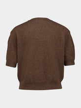 Lisa Yang Dark Truffle Genevra Cashmere T-Shirt