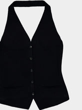 Lisa Yang Black Immy Cashmere Halterneck Top
