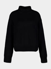 Lisa Yang Black Knitted Cashmere Tiona Turtleneck Sweater