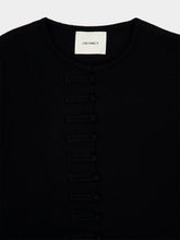 Lisa Yang Black Han Fu Knitted Cashmere Cardigan Jacket