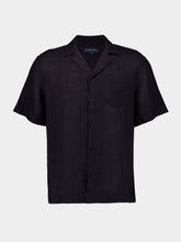 Frescobol Carioca Angelo Linen Camp Collar Shirt
