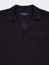 Frescobol Carioca Angelo Linen Camp Collar Shirt