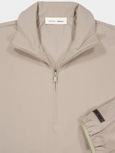 Fear Of God Essentials Timber Beige Half-Zip Hooded Sweatshirt