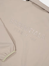 Fear Of God Essentials Timber Beige Half-Zip Hooded Sweatshirt