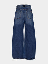 Frame Obscura Blue The Bow Wide-Leg Jeans