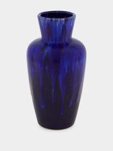 All Origine Fat Lava Ceramic Vase in Blue and Black