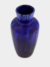 All Origine Fat Lava Ceramic Vase in Blue and Black