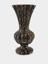 All Origine Fat Lava Ceramic Vase in Grey and Blue