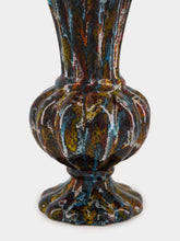 All Origine Fat Lava Ceramic Vase in Grey and Blue