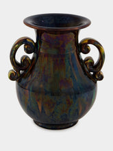 All Origine Fat Lava Ceramic Vase in Blue and Green