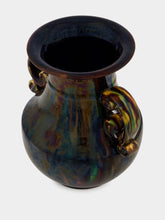 All Origine Fat Lava Ceramic Vase in Blue and Green