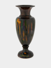 All Origine Fat Lava Ceramic Vase in Blue and Orange