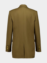 Zimmermann Olive Green Crush Single Breasted Jacket