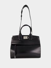 Black Leather Medium Handbag