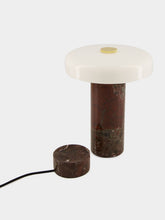 Design By Us Burgundy and Opal Glossy Trip LED Lamp