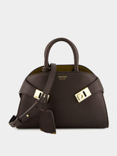Ferragamo Testa de Moro Hug Mini Bicolour Leather Handbag