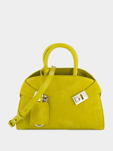 Lemon Mini Hug Suede Corduroy Handbag