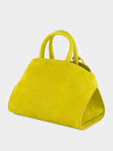 Ferragamo Lemon Mini Hug Suede Corduroy Handbag