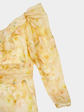 Zimmermann Yellow Floral Crush Asymmetrical Midi Dress