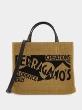 Ferragamo Honey Medium Venna Logo Tote Bag